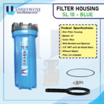 Slim 10 Blue Single Filter Housing