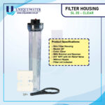 Slim 20 Clear Filter Housing